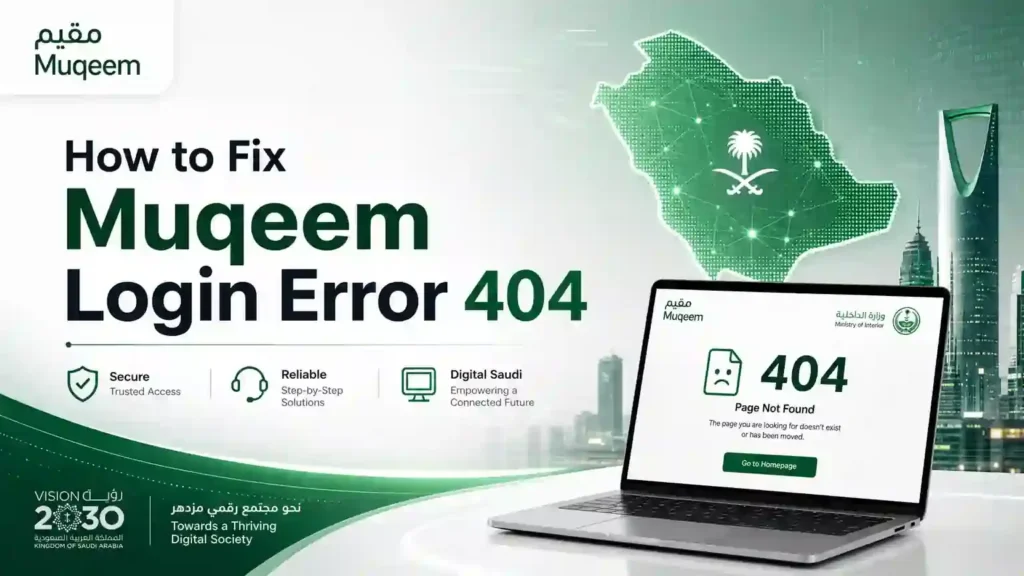 How to Fix Muqeem Login Error 404