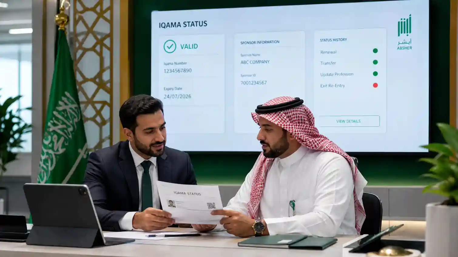 Iqama Status Hero Image