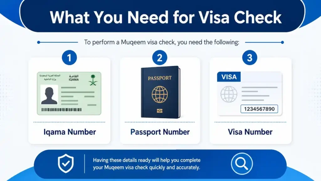 what you need for visa check