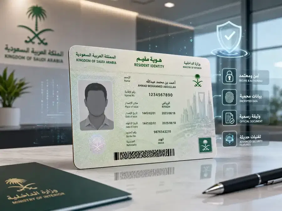 ما المعلومات التي تظهر عند الاستعلام عن هوية مقيم