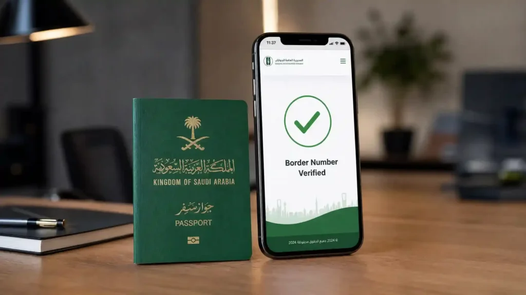 Border Number Check in Saudi Arabia Using Passport Number