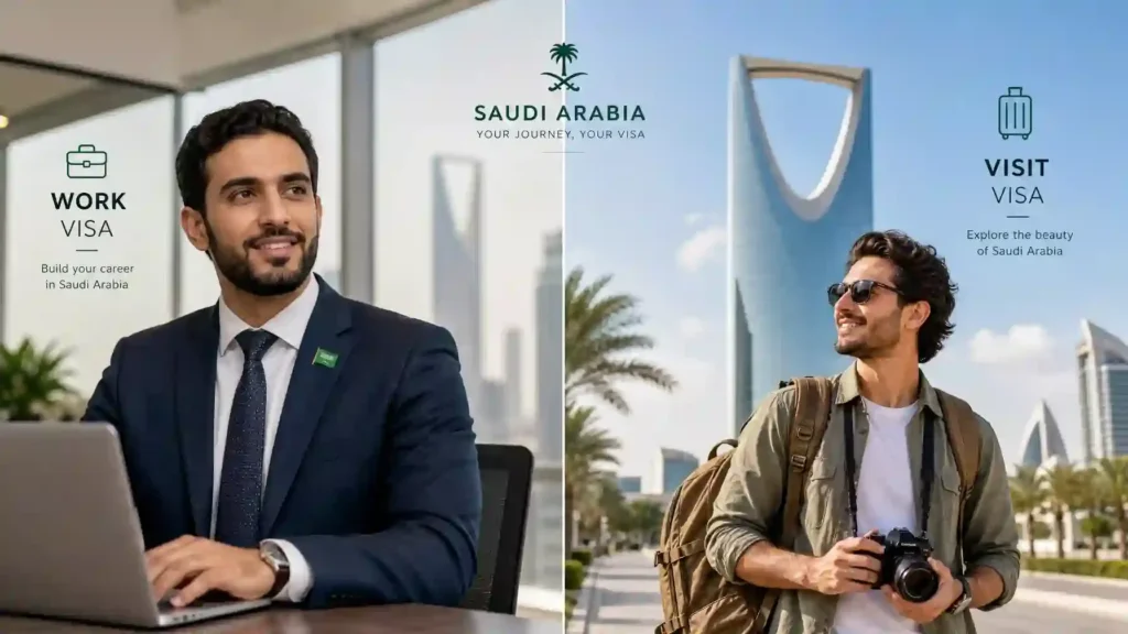 Saudi Arabia Work Visa vs Visit Visa