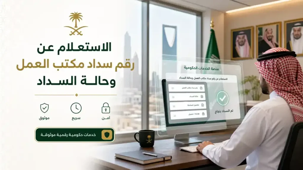 الاستعلام عن رقم سداد مكتب العمل وحالة السداد