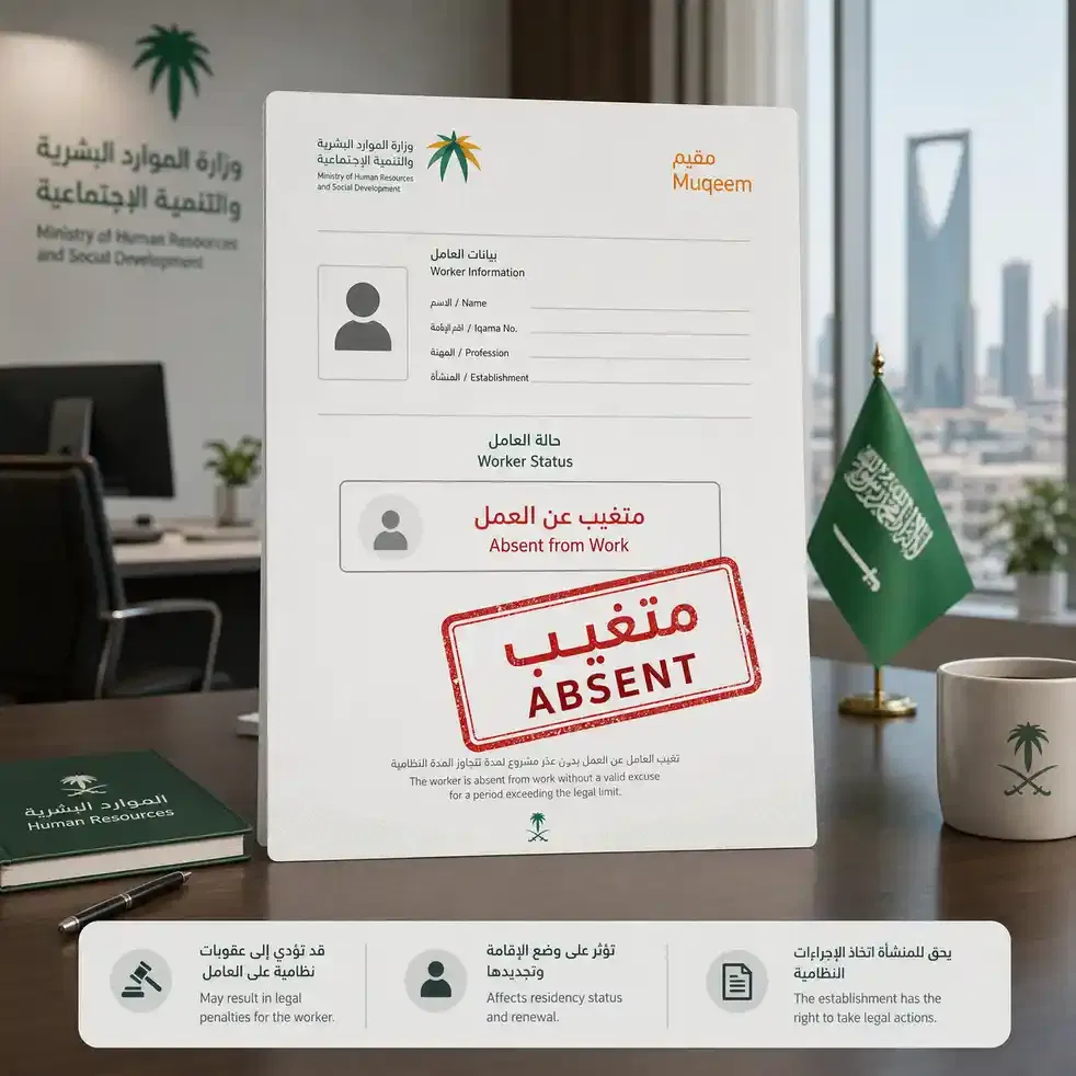Check Online Iqama huroob print