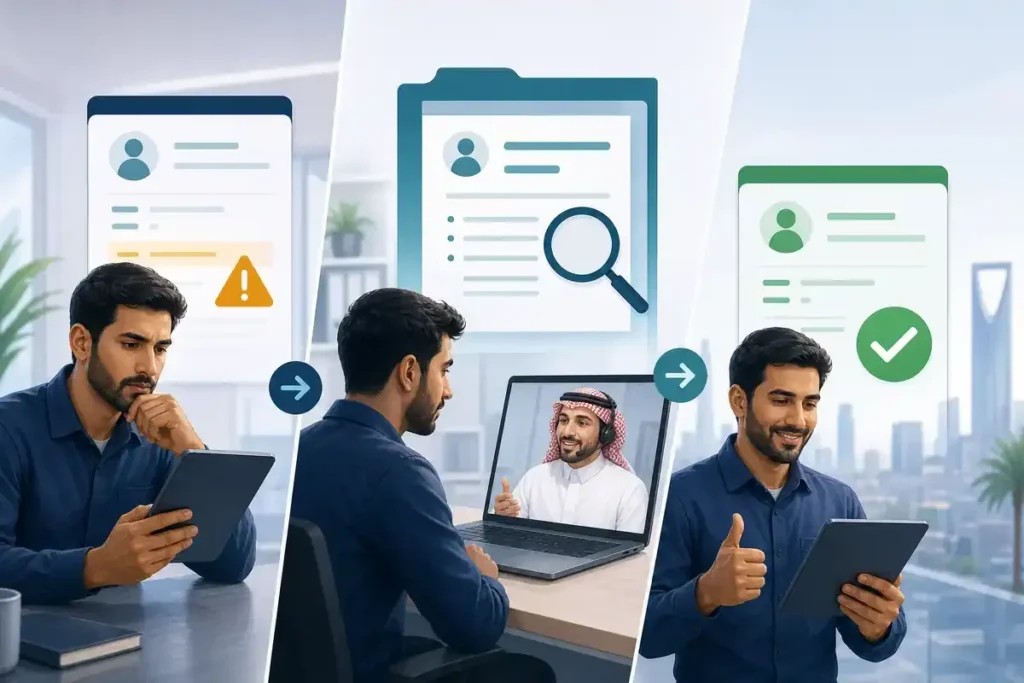 Worker Status Check saudia arabia
