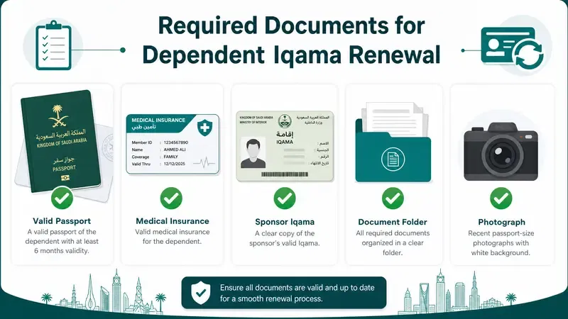 dependent iqama renewal 2026
