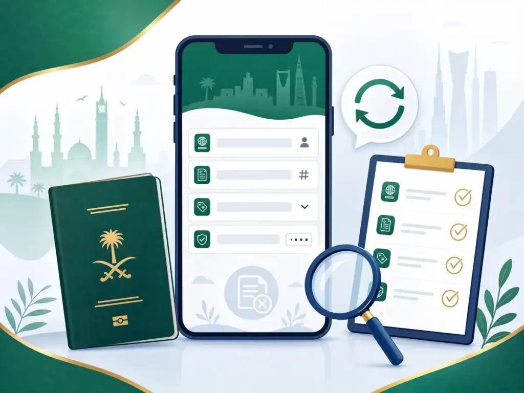 أخطاء شائعة عند الاستعلام عن التأشيرة السعودية