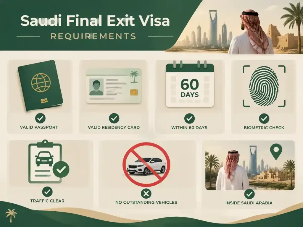 Saudi final exit visa