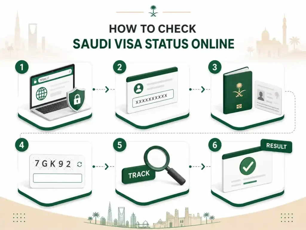 Saudi visa status check online