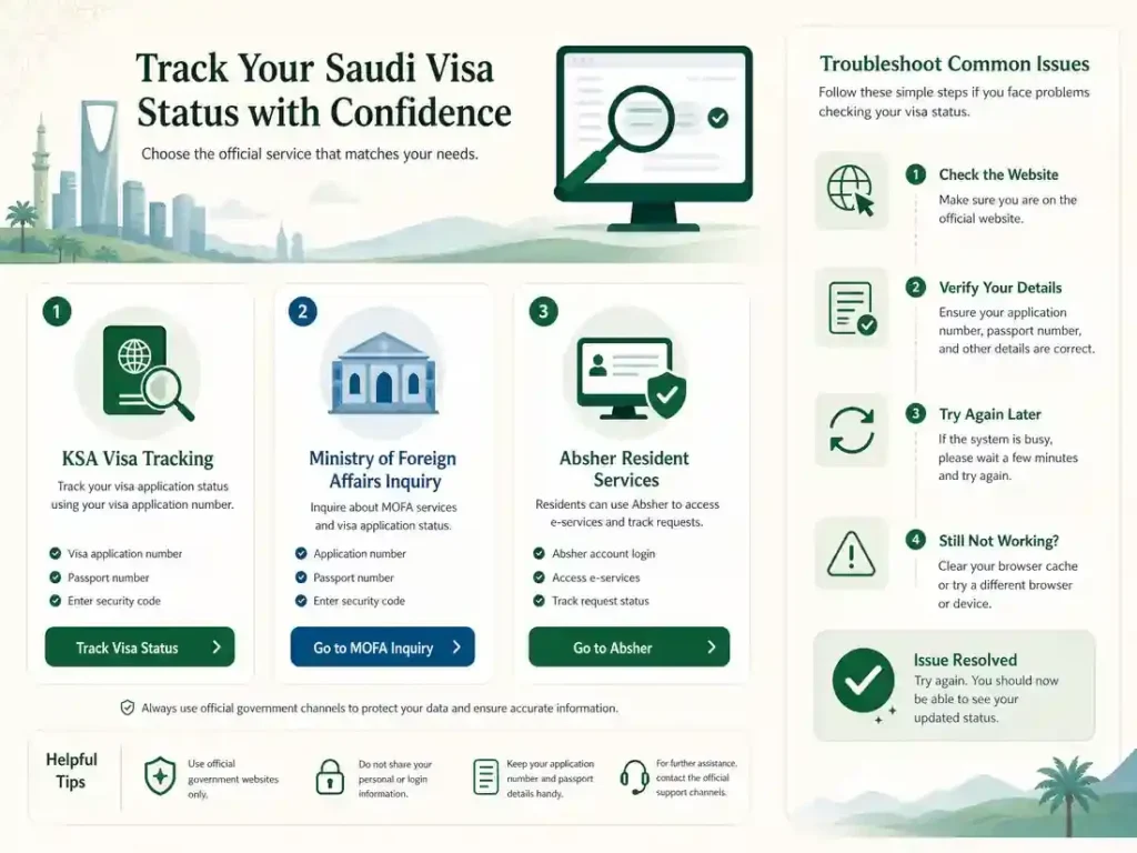 track your saudi visa status